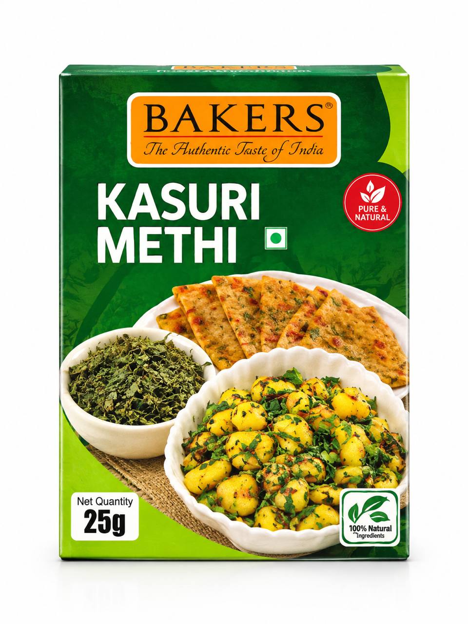 Bakers Kasuri Methi – Dried Fenugreek Leaves | 25g